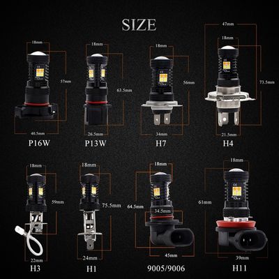 Samochodowe światła przeciwmgielne LED 16SMD