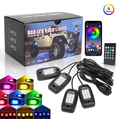 12V Offroad 4x4 Car Underglow Lights, 4PCS LED Underglow do ciężarówek